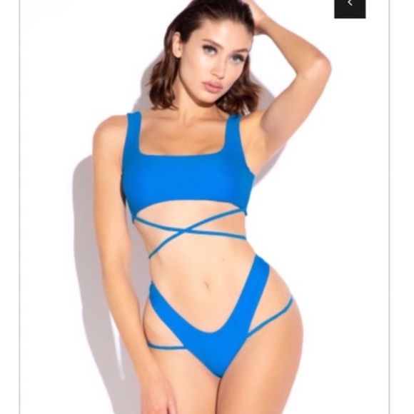 matteswim Other - 3/$10 Sexy blue strappy bikini size small